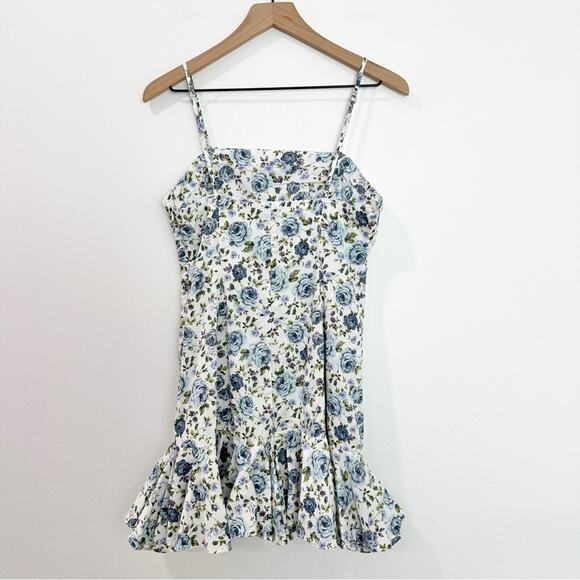 Mable Sumira Bottom Flare Floral Sleeveless Mini Dress size medium - Picture 3 of 8
